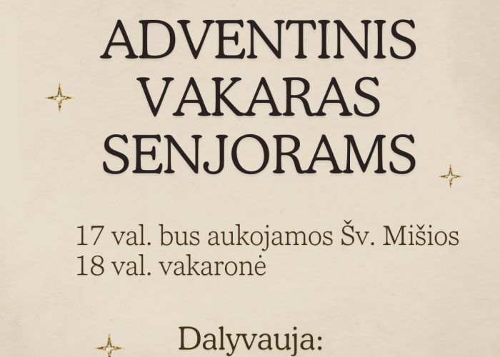 Adventinis vakaras senjorams