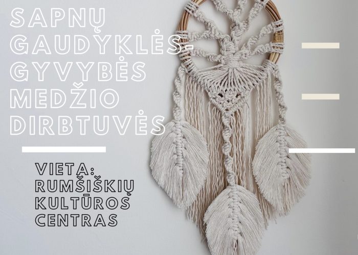 Macrame sapnų gaudyklės dirbtuvės