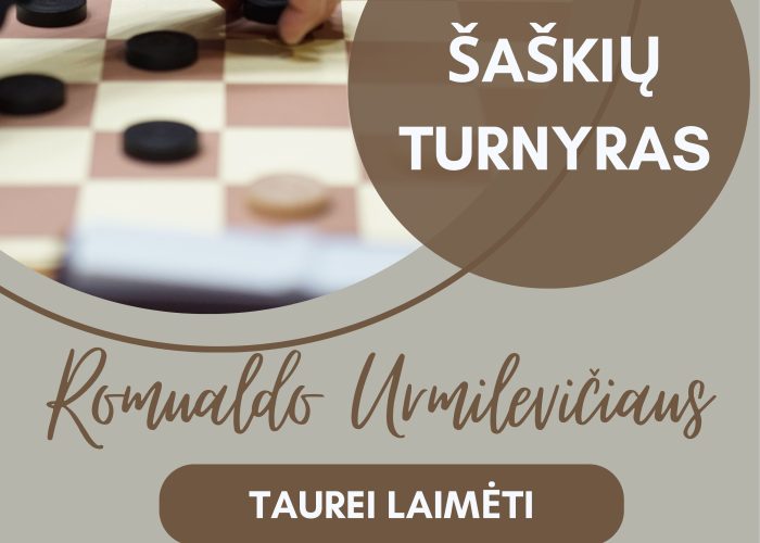 Šaškių turnyras Romualdo Urmilevičiaus taurei laimėti