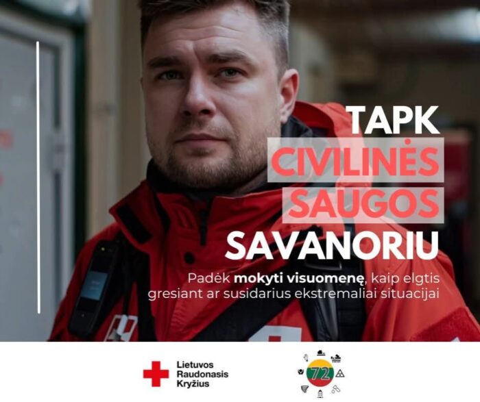 Visuomenės pasirengimas nelaimėms – Tavo rankose!
